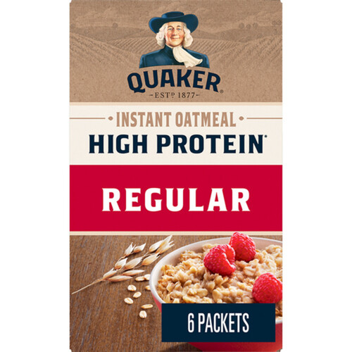 Quaker Protein Instant Oatmeal Regular 6 packets 168 g