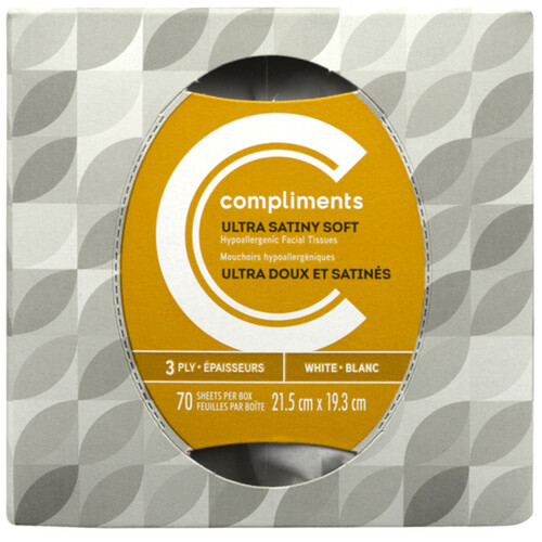 Compliments Facial Tissue 3 Ply 70 Sheets
