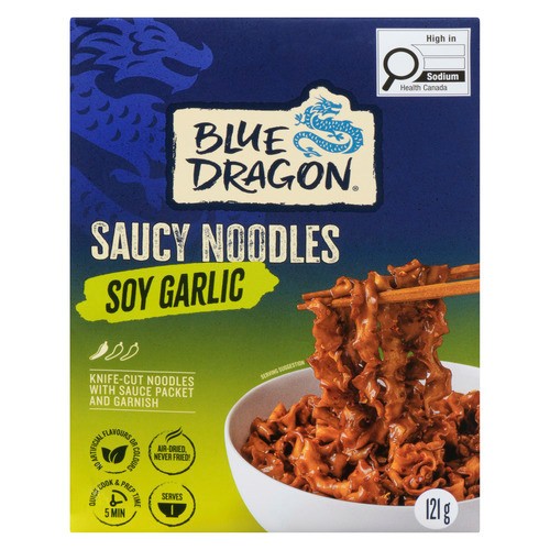 Blue Dragon Saucy Noodles Soy Garlic 121 g