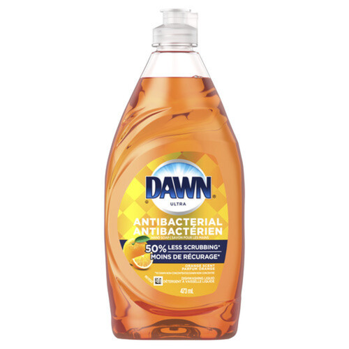 Dawn Ultra Antibacterial Dish Detergent Orange Scent 473 ml