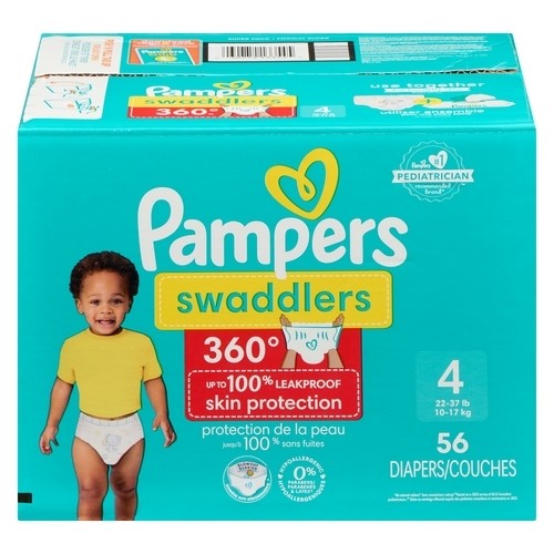 Pampers Swaddlers Diapers Super Size 4 56 Count