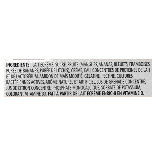 Yoplait Creamy Yogurt Tropical Value Size 16 x 100 g