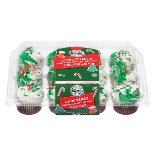 Two-Bite Christmas Cupcakes Chocolate 284 g