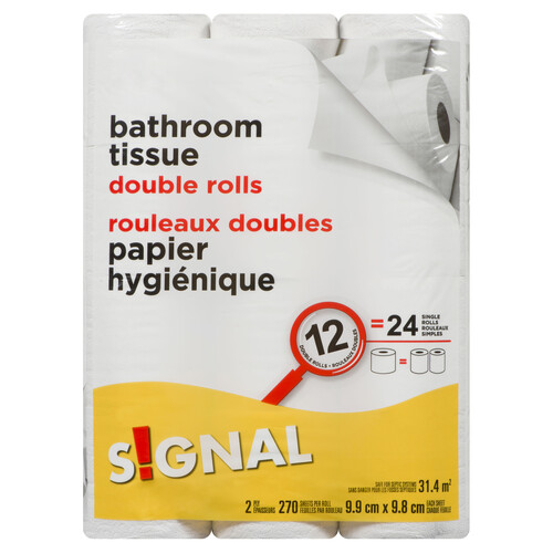 Signal Bathroom Tissue 2-Ply 12 Rolls x 270 Sheets