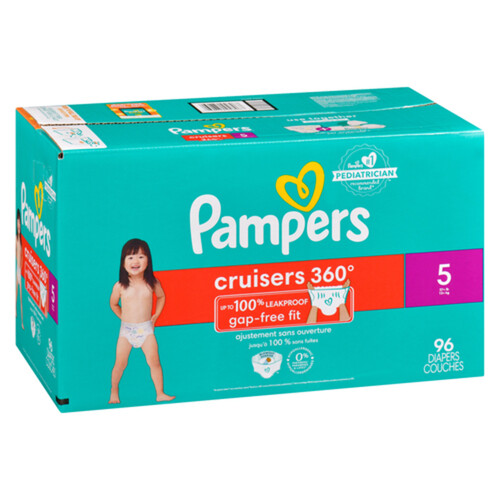 Pampers Baby Diapers Cruisers 360 Size 5 96 Count