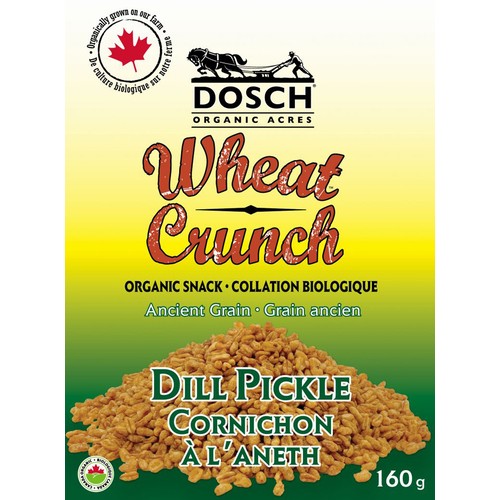 Dosch Organic Wheat Crunch Acres Dill Pickle 160 g