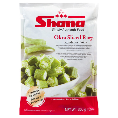 Shana Bhindi Frozen Okra Rings 300 g