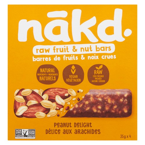 Eat Nakd Raw Fruit & Nut Bars Peanut Delight 4 x 35 g