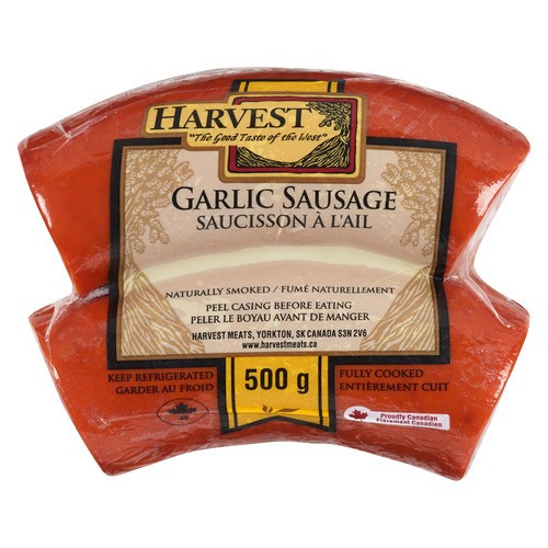 Harvest Meats Naturally Smoked Garlic Sausage 500 g