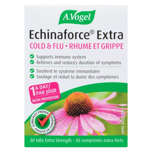 A.Vogel Extra Echinaforce Cold & Flu Treatment Extra Strength 30 Count