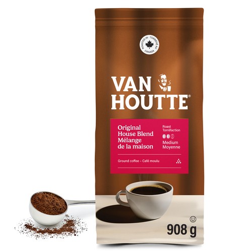 Van Houtte Ground Coffee House Blend Original Medium Roast 908 g