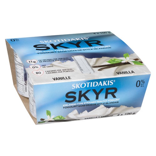 Skotidakis 0% Yogurt SKYR Vanilla 4 x 100 g