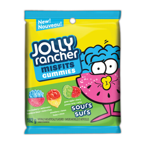 Jolly Rancher Misfits Gummies Sours Candy 182 g