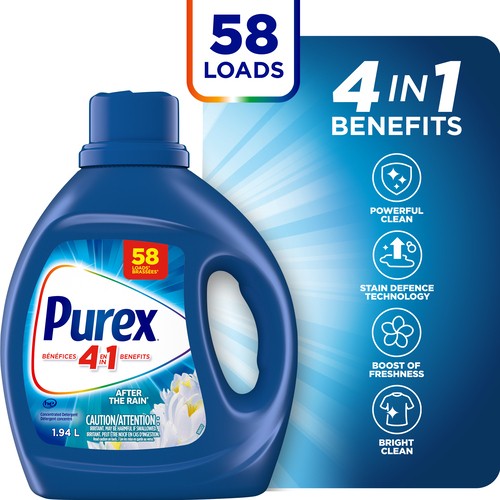 Purex 4 in 1 Concentrated Detergent After the Rain 58 Loads 1.94 L