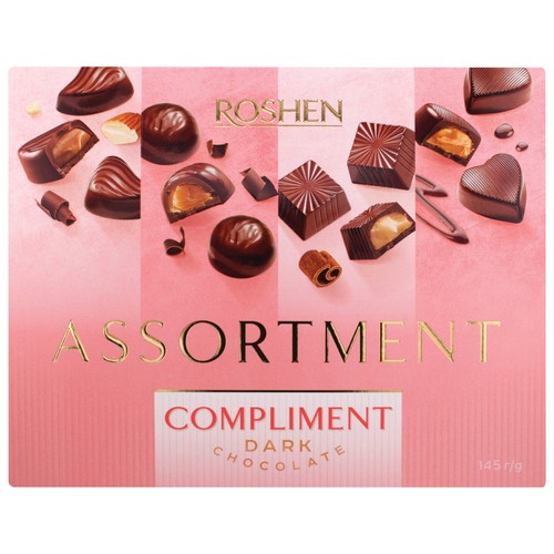 Roshen Compliments Dark Chocolate Assorted 145 g