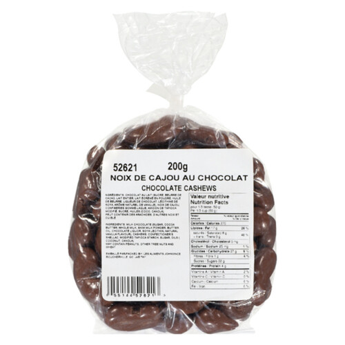 Johnvince Foods Cashews Milk Chocolate 200 g