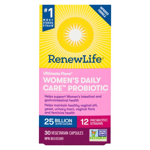 Renew Life Ultimate Flore Probiotic Women's Daily 30 Vegetarian Capsules