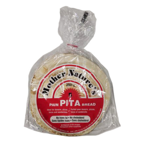 Mother Nature's White Pita Bread 250 g