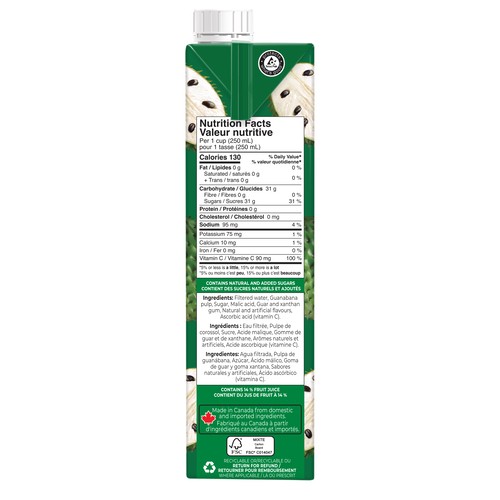 Rubicon Exotic Juice Guanabana Nectar 1 L
