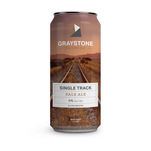 Graystone Single Track Beer 5% Alcohol Pale Ale 473 ml (can)