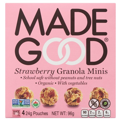 Made Good Organic Mini Granola Bars Strawberry 96 g 