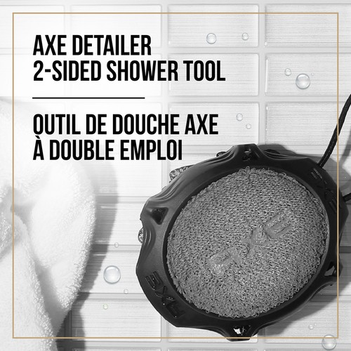 Axe Detailer Shower Tool 2-Sided Body Exfoliator For Men