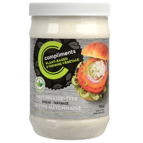 Compliments Plant Based Mayonnaise Spread 710 ml