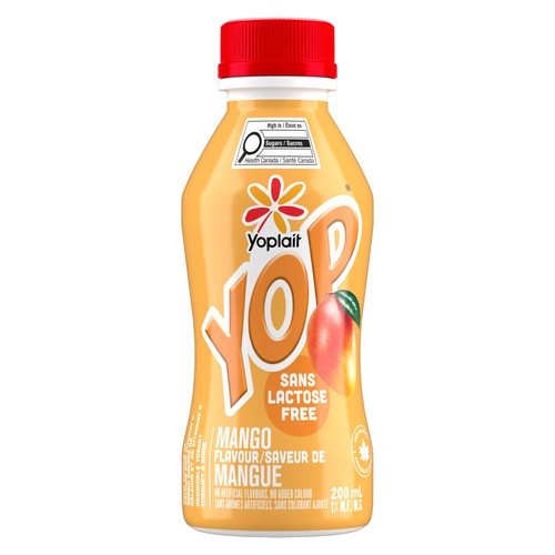 Yoplait Yop Lactose-Free 1% Drinkable Yogurt Mango 200 ml