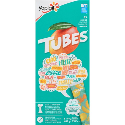Yoplait Yogurt Tubes Mango 8 Count 448 g