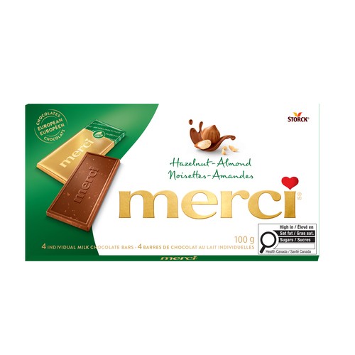 Merci Chocolate Bar Hazelnut Almond 100 g