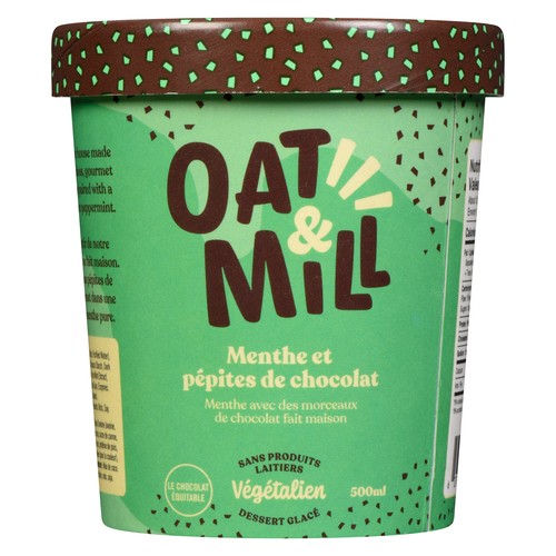 Oat & Mill Vegan Frozen Dessert Mint Chocolate Chip 500 ml