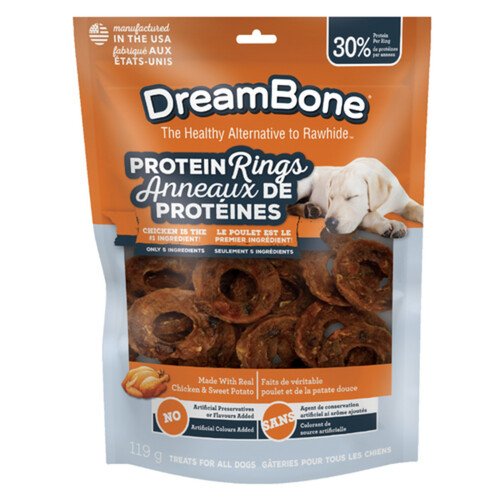 Dreambone Dog Treats Protein Rings Chicken & Sweet Potato 119 g