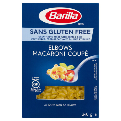 Barilla Gluten-Free Pasta Macaroni Elbows 340 g