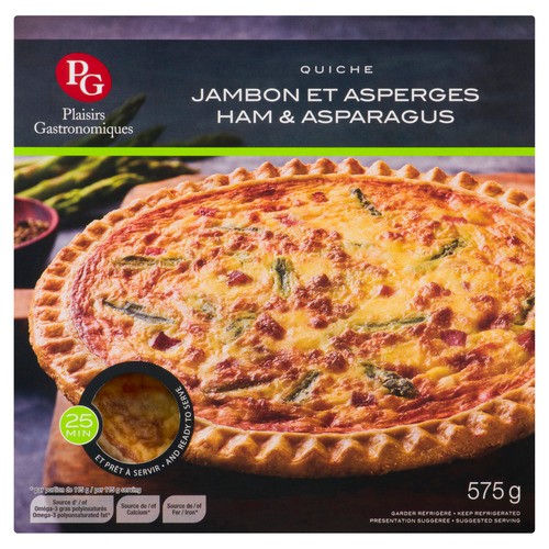 Plaisirs Gastronomiques Quiche Ham And Asparagus 575 g