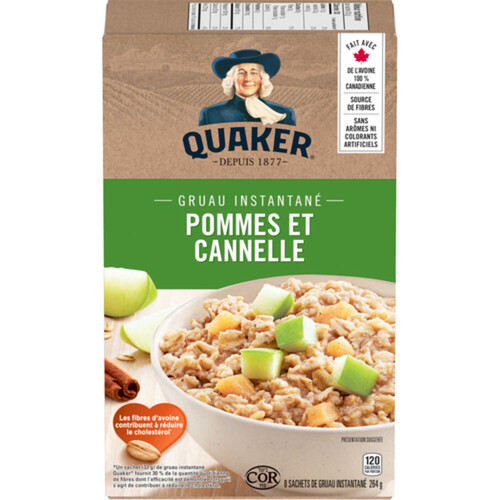 Quaker Instant Oatmeal Apples & Cinnamon 264 g