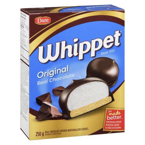 Dare Whippet Chocolate Covered Marshmallow Cookies Original 250 g