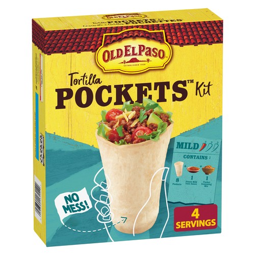 Old El Paso Dinner Kit Tortilla Pockets 351 g