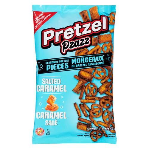 Exclusive Brands Pretzel Pzazz Seasoned Pretzel Pieces Salted Caramel 200 g