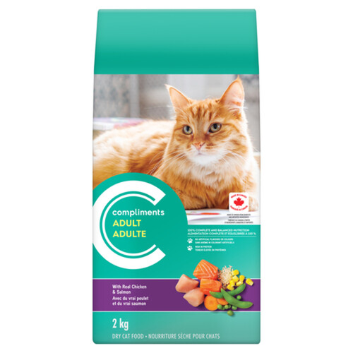 Compliments Dry Cat Food Chicken & Salmon 2 kg