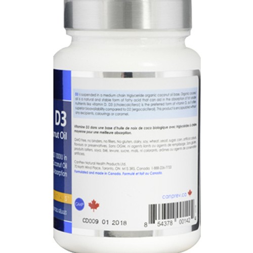 CanPrev Organic Coconut Oil D3120 