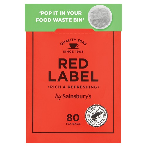 Sainsbury's Red Label Black Tea 80 Tea Bags
