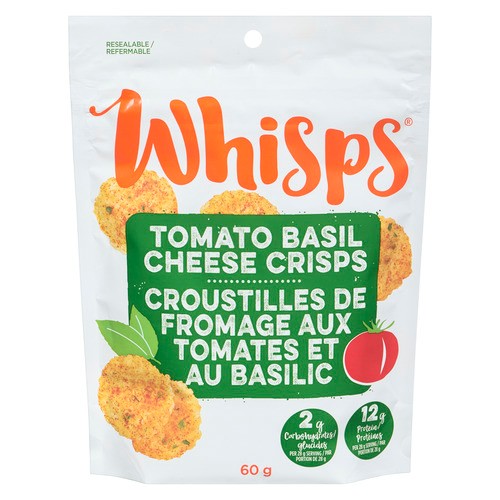 Whisps Crisps Cheese Mixes Tomato Basil 60 g