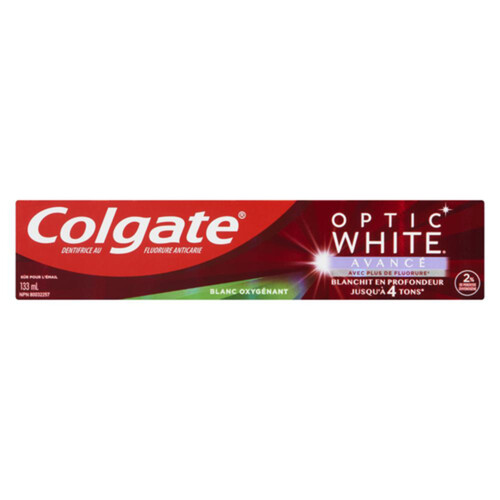 Colgate Optic White Advanced Toothpaste Oxygenating White 133 ml