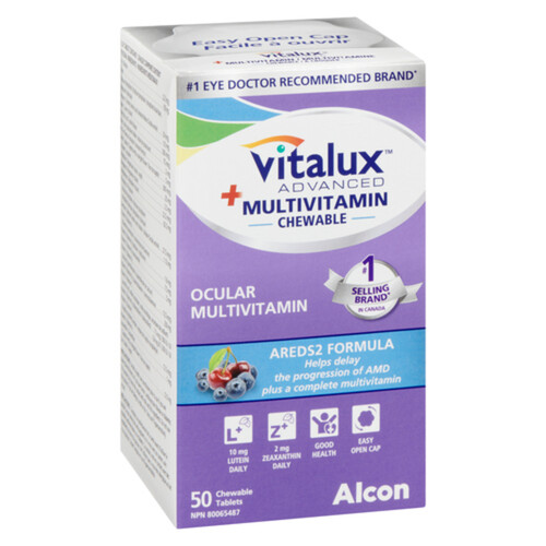 Vitalux Advanced Plus Multivitamin Chewable Tablets 50 Count