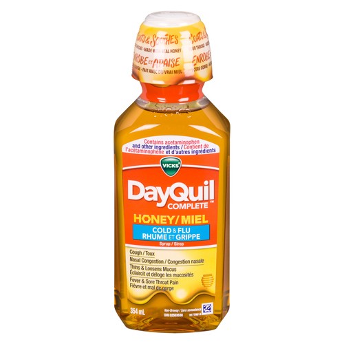 Vicks DayQuill  Complete Cold And Cough Remedies Honey 354 ml