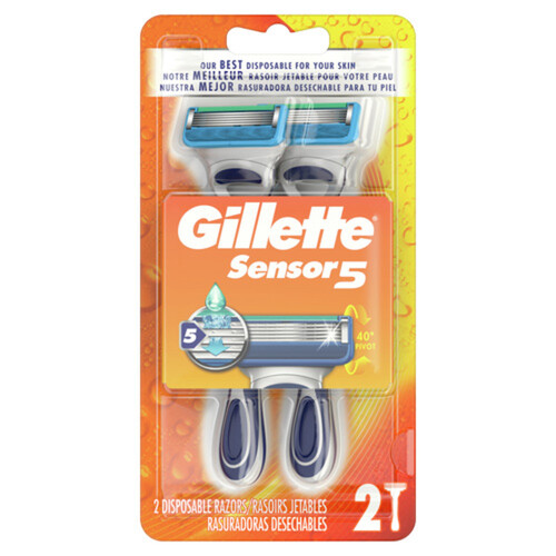 Gillette Sensor5 Men's Disposable Razor 2 Razor
