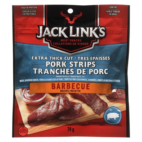 Jack Link's Pork Strips Extra Thick Cut Barbecue 74 g