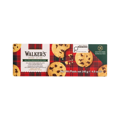 Walker's Gluten-Free Shortbread Chocolate Chip 140 g