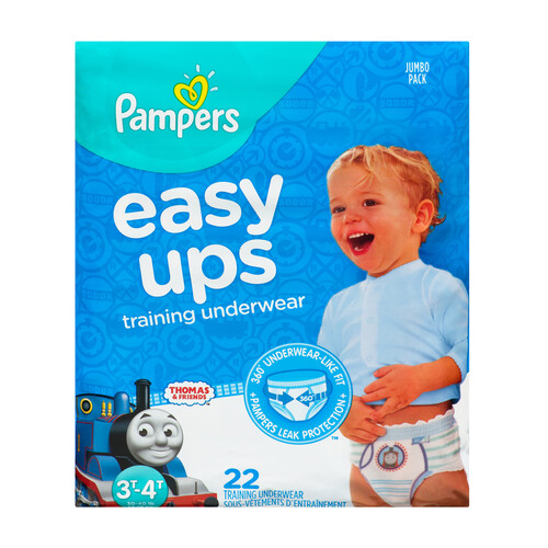 Pampers Easy Ups Training Underwear For Boys Size 5 3T-4T 22 Count - Voilà  Online Groceries & Offers