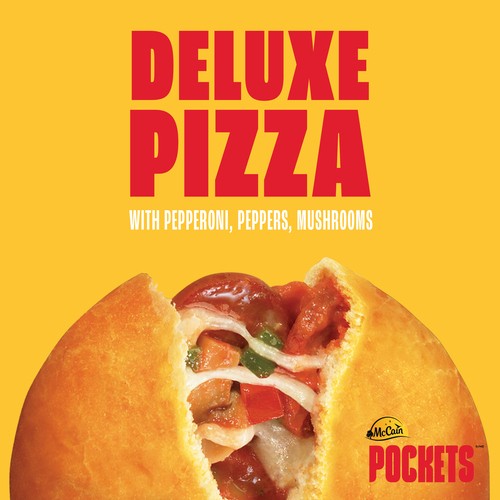 McCain Frozen Pizza Pockets Deluxe 6 x 100 g